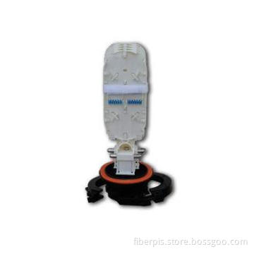 Wall mounted optical fiber splice tray in splice box / ABS